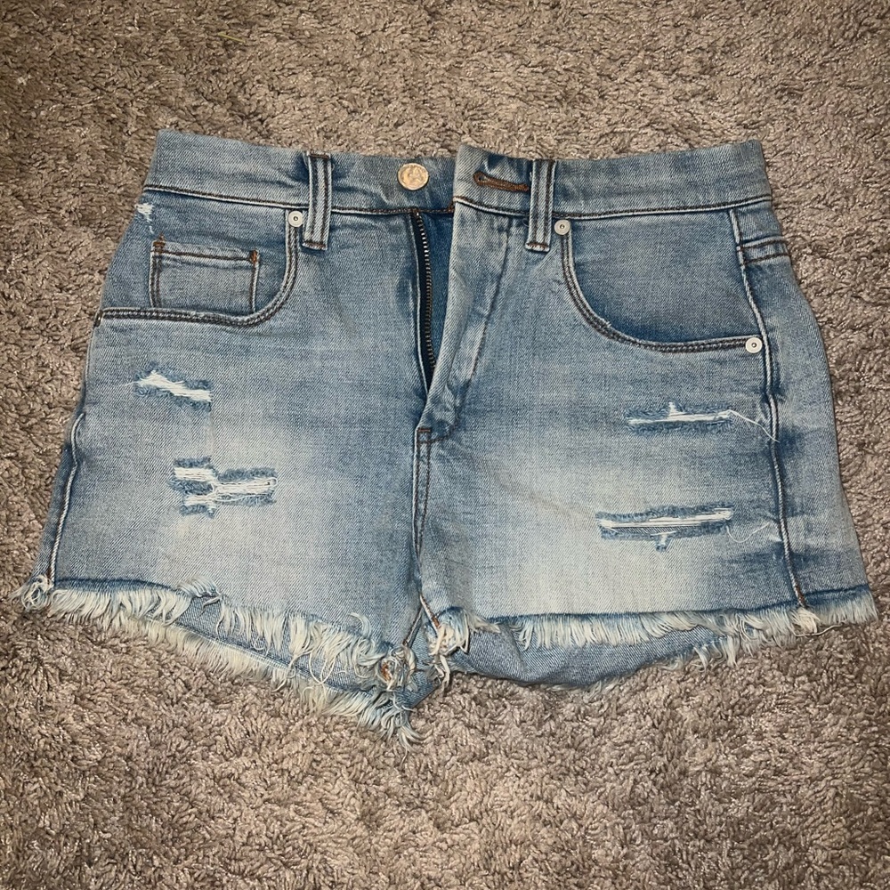 BlankNYC Wedge Denim Shorts